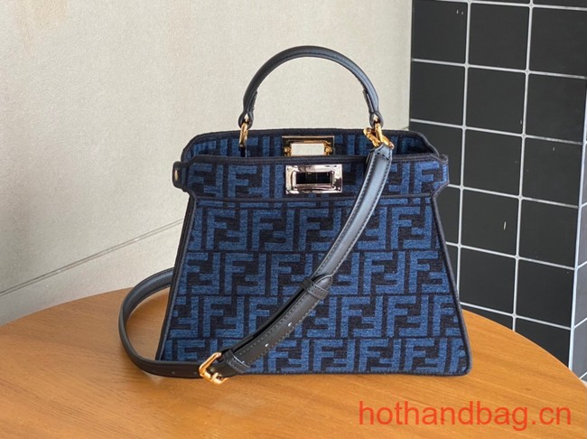 Fendi Peekaboo ISeeU Petite 8BN335 blue