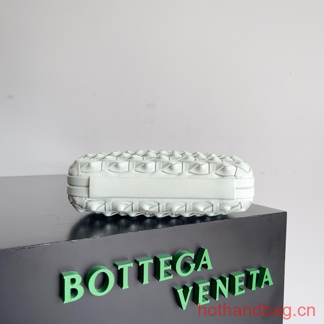 Bottega Veneta Knot Knotted Intreccio leather minaudiere 717622 Glacier