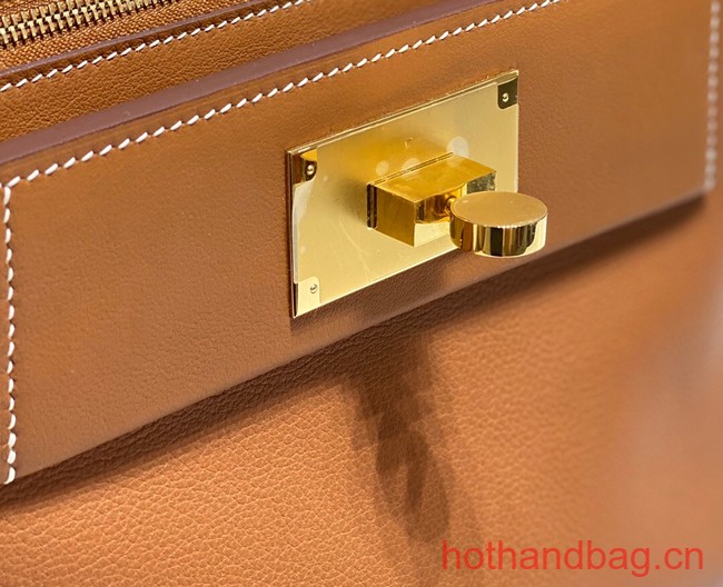 Hermes Original Togo Leather Bag H3621 brown