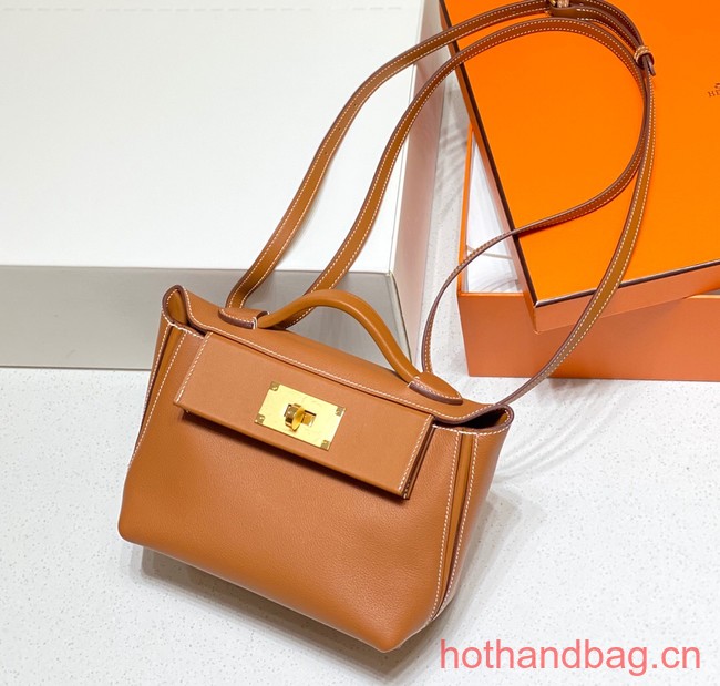 Hermes Original Togo Leather Bag H3621 brown