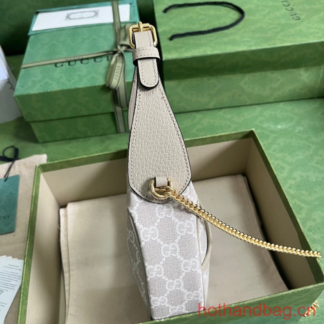 Gucci GG HALF-MOON-SHAPED MINI BAG 726843 Beige