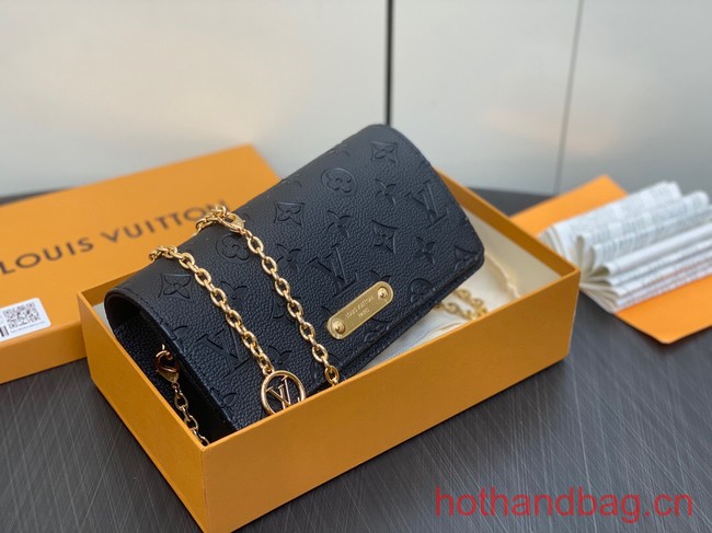 Louis Vuitton Wallet On Chain Lily M46919 black