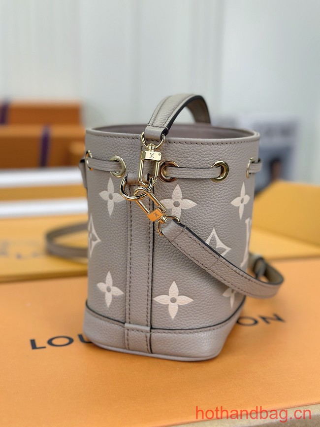 Louis Vuitton Nano Noe M46291 Tourterelle Gray & Cream