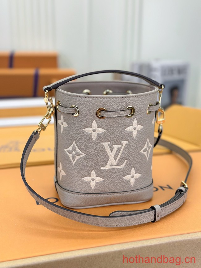 Louis Vuitton Nano Noe M46291 Tourterelle Gray & Cream