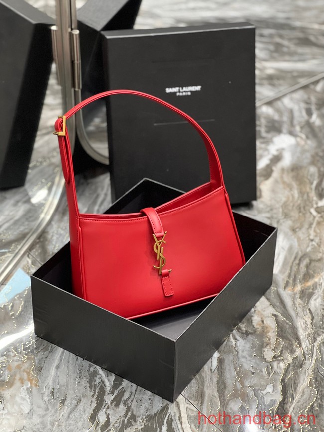 SAINT LAURENT LE 5 A 7 IN SMOOTH LEATHER 657228 RED