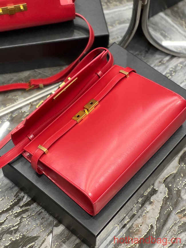 SAINT LAURENT MANHATTAN SHOULDER BAG IN BOX SAINT LAURENT LEATHER 5792710 RED