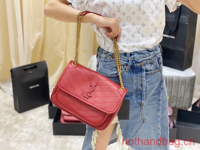 Yves Saint Laurent Medium Niki Chain Bag 498894 red