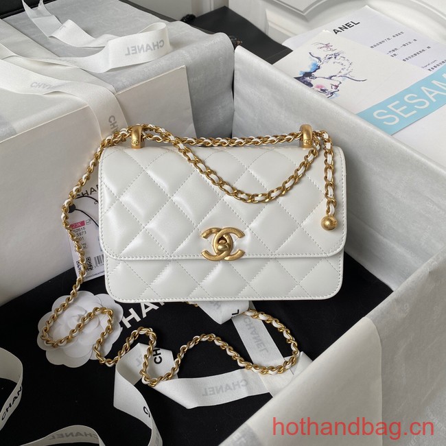 Chanel SMALL FLAP BAG AS2289 white