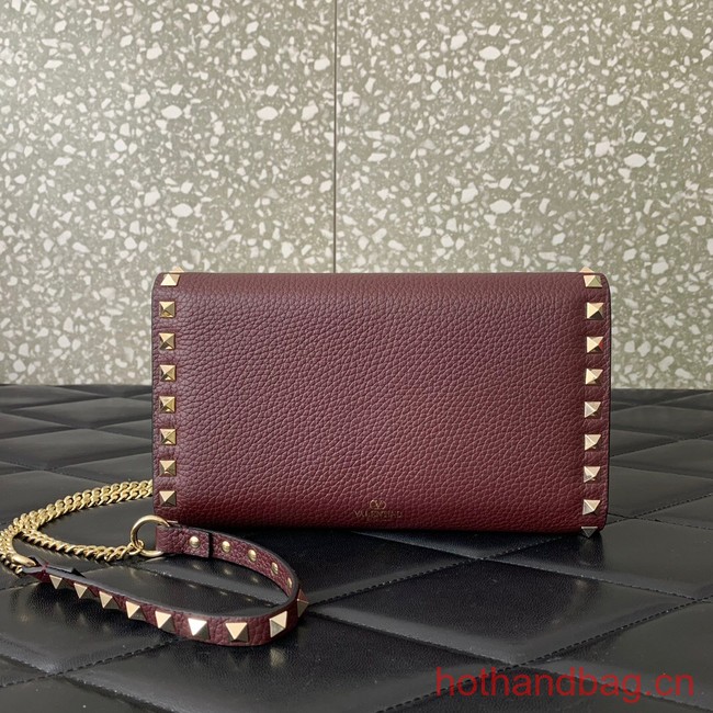 VALENTINO GARAVANI Loco Calf leather bag 0059 Wine