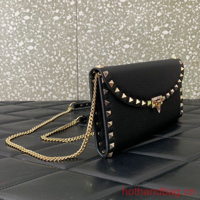 VALENTINO GARAVANI Loco Calf leather bag 0059 black