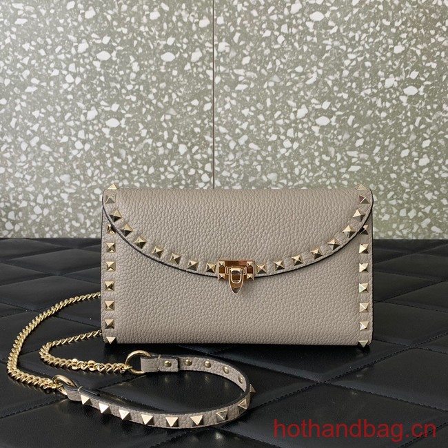 VALENTINO GARAVANI Loco Calf leather bag 0059 gray