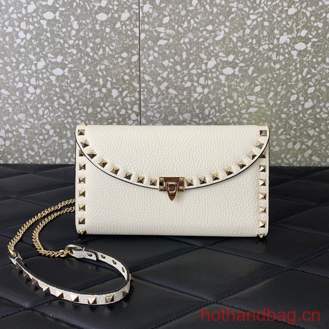 VALENTINO GARAVANI Loco Calf leather bag 0059 white