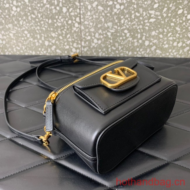 VALENTINO Mini LOCO calfskin box bag HT098 BLACK