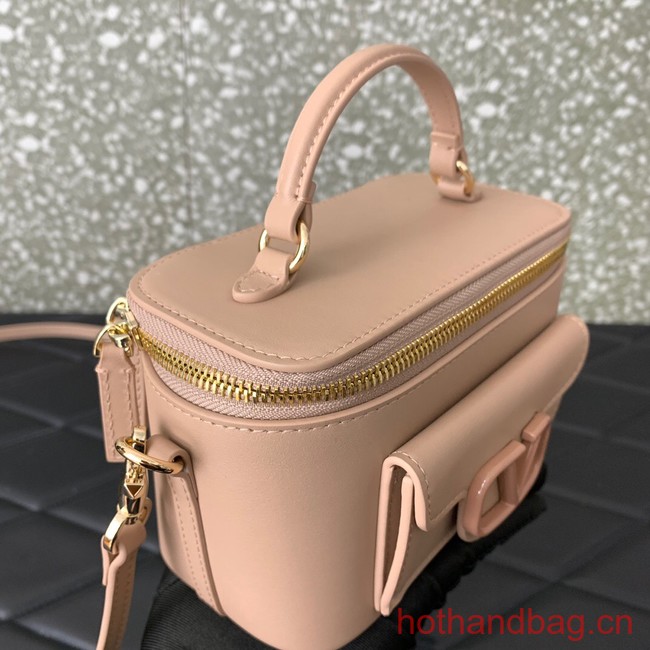 VALENTINO Mini LOCO calfskin box bag HT098 LIGHT PINK