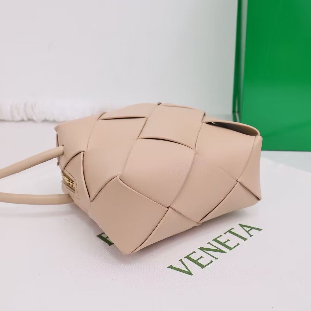 Bottega Veneta Mini Cassette Camera Bag 701915 Cream