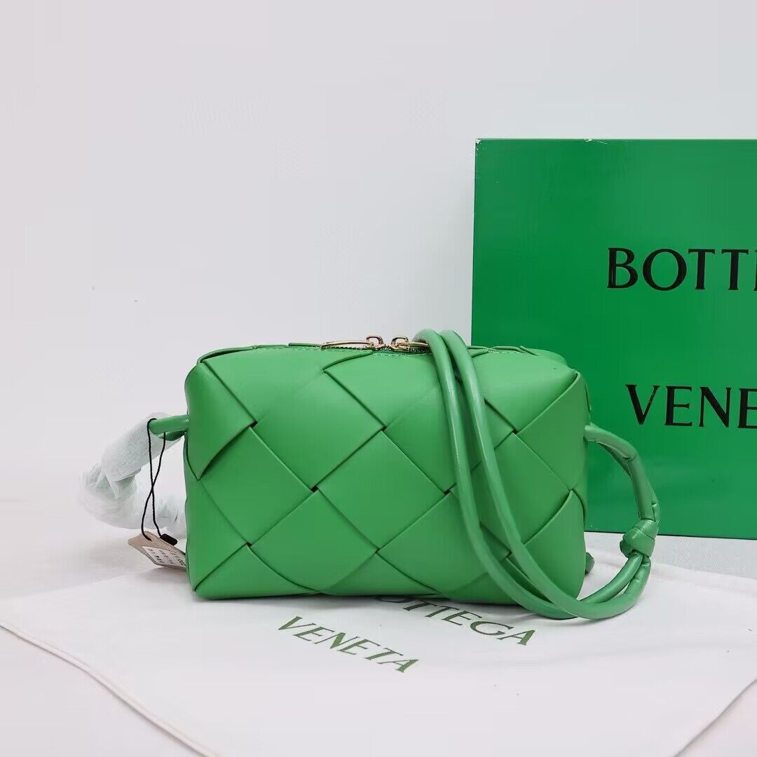 Bottega Veneta Small Cassette Camera Bag 709417 Dark Green