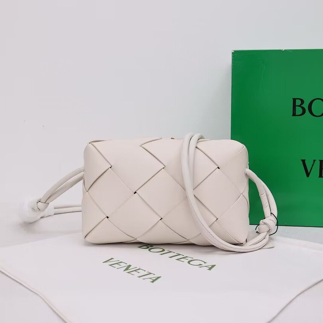 Bottega Veneta Small Cassette Camera Bag 709417 White