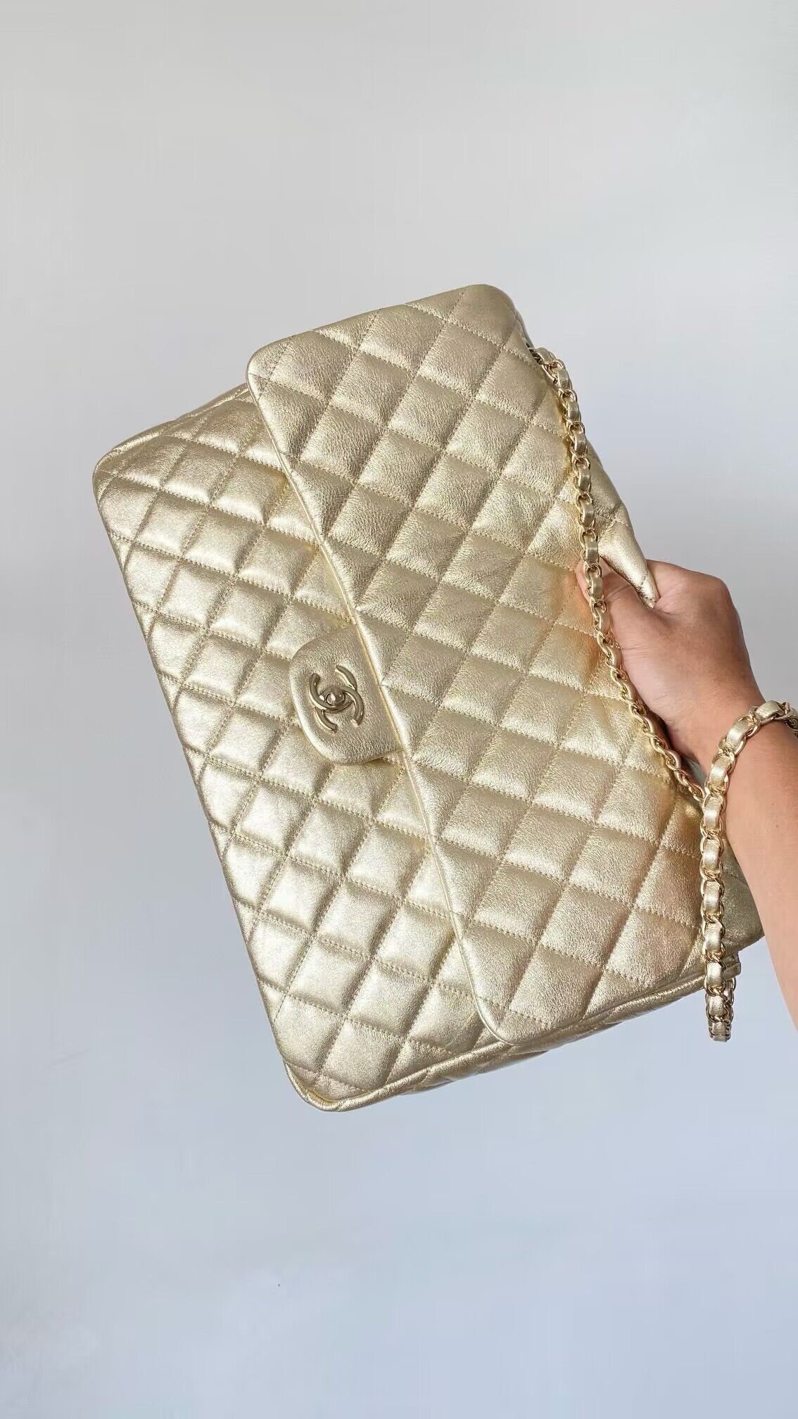 Chanel LARGE 2.55 HANDBAG AS4661 Gold