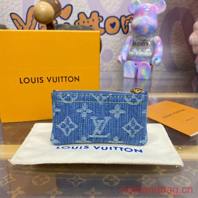 Louis Vuitton Key Pouch M82961 Denim Blue