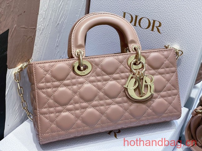 Dior Medium Lady D-Joy Bag Cannage Lambskin M0540O dark pink