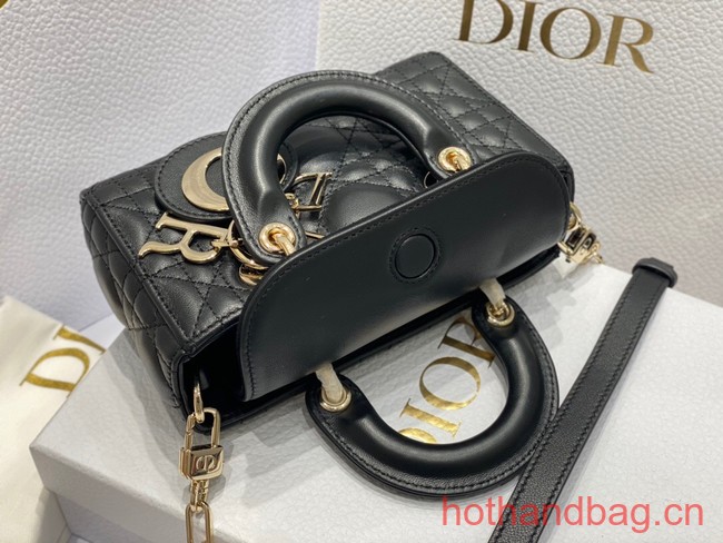 Dior mini Lady D-Joy Bag Cannage Lambskin 9230 black