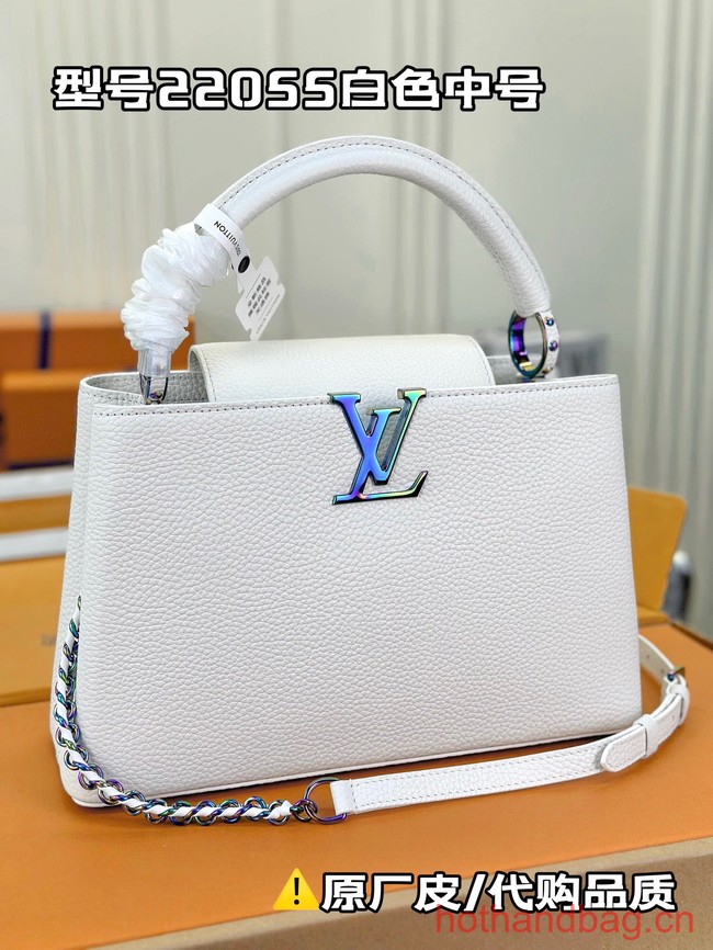 Louis Vuitton Capucines MM M22544 Snow white