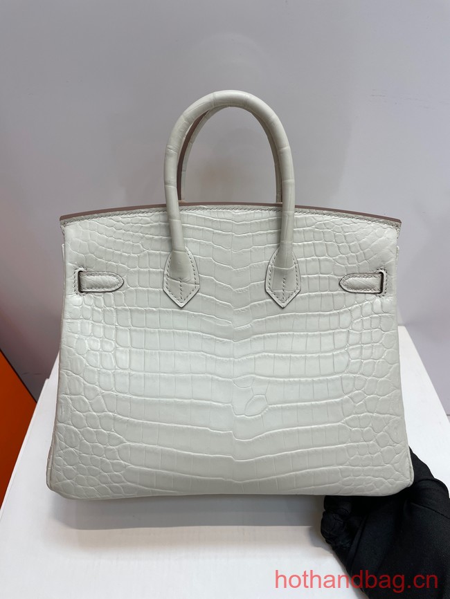 Hermes Birkin 30CM Original Crocodile Leather Bag 5530 Cream