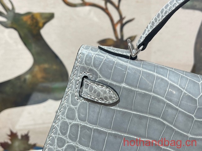 Hermes Kelly Shoulder Bags Original Leather KL2766 gray