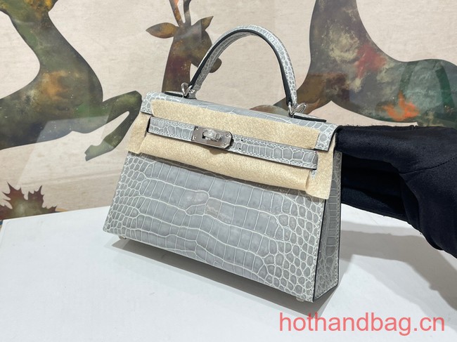 Hermes Kelly Shoulder Bags Original Leather KL2766 gray