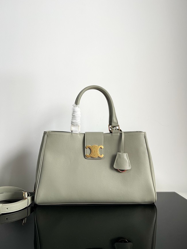 Celine MEDIUM APPOLINE BAG IN SUPPLE CALFSKIN 114963 ZINC