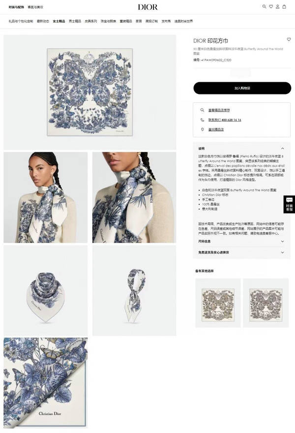 Dior Scarf DIC00367