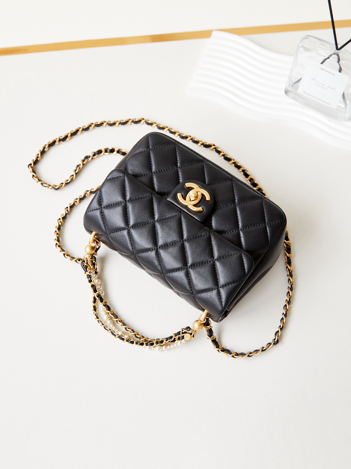 Chanel SMALL FLAP BAG AS4384 black