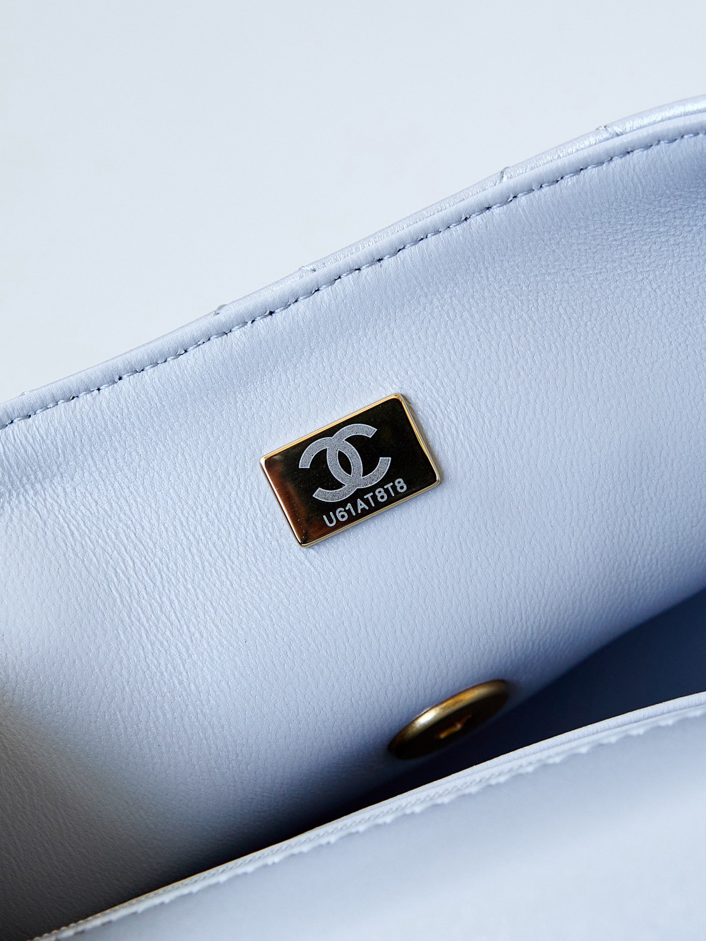 Chanel SMALL FLAP BAG AS4384 light blue