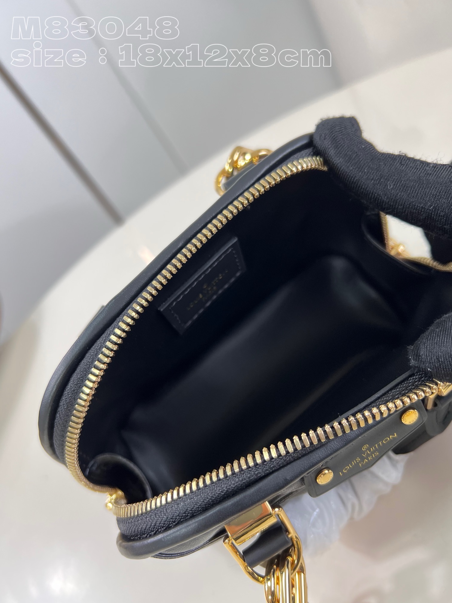 Louis Vuitton Nano Alma M83048 Black