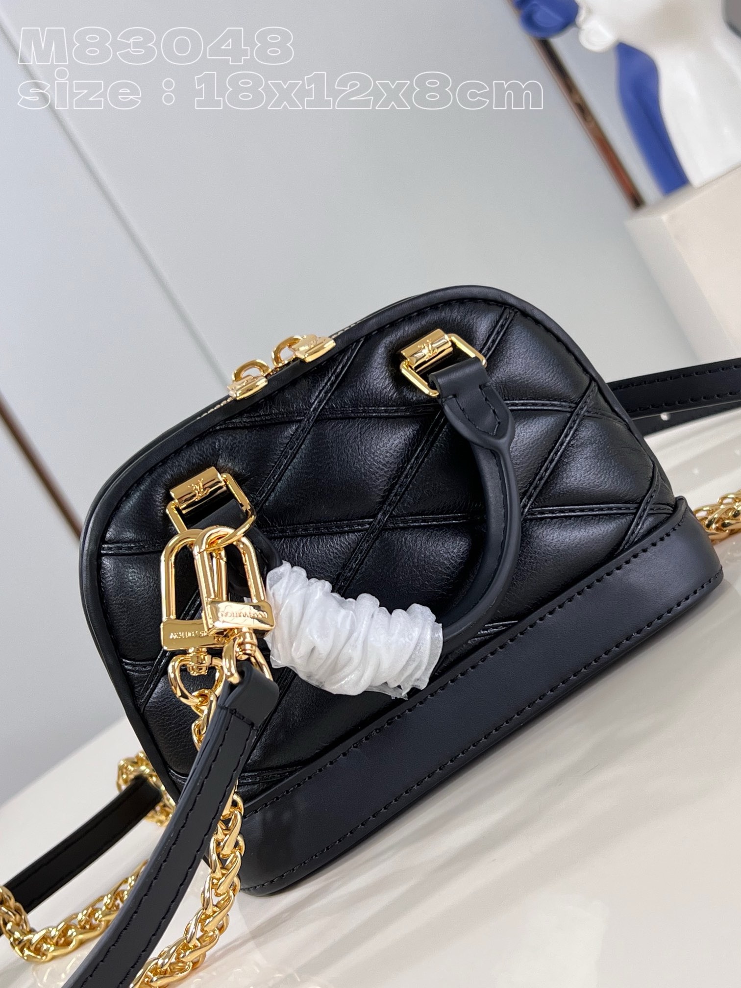 Louis Vuitton Nano Alma M83048 Black