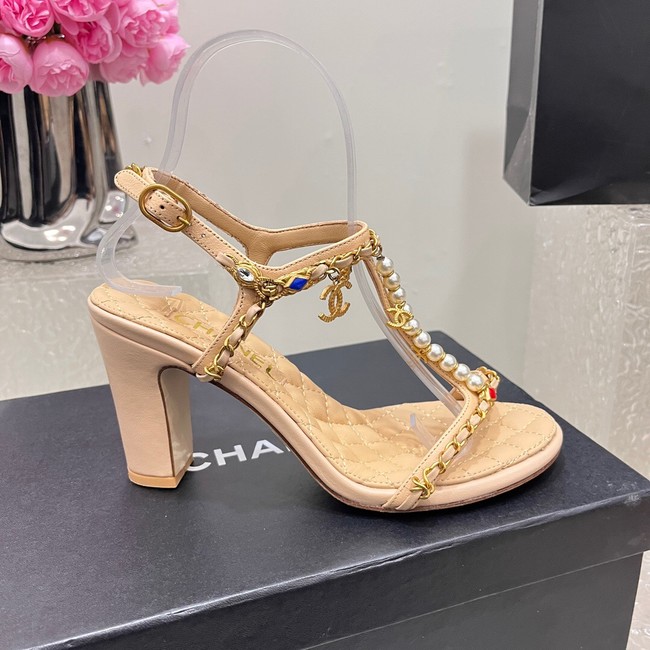 Chanel WOMENS SANDAL heel height 8CM 36620-3