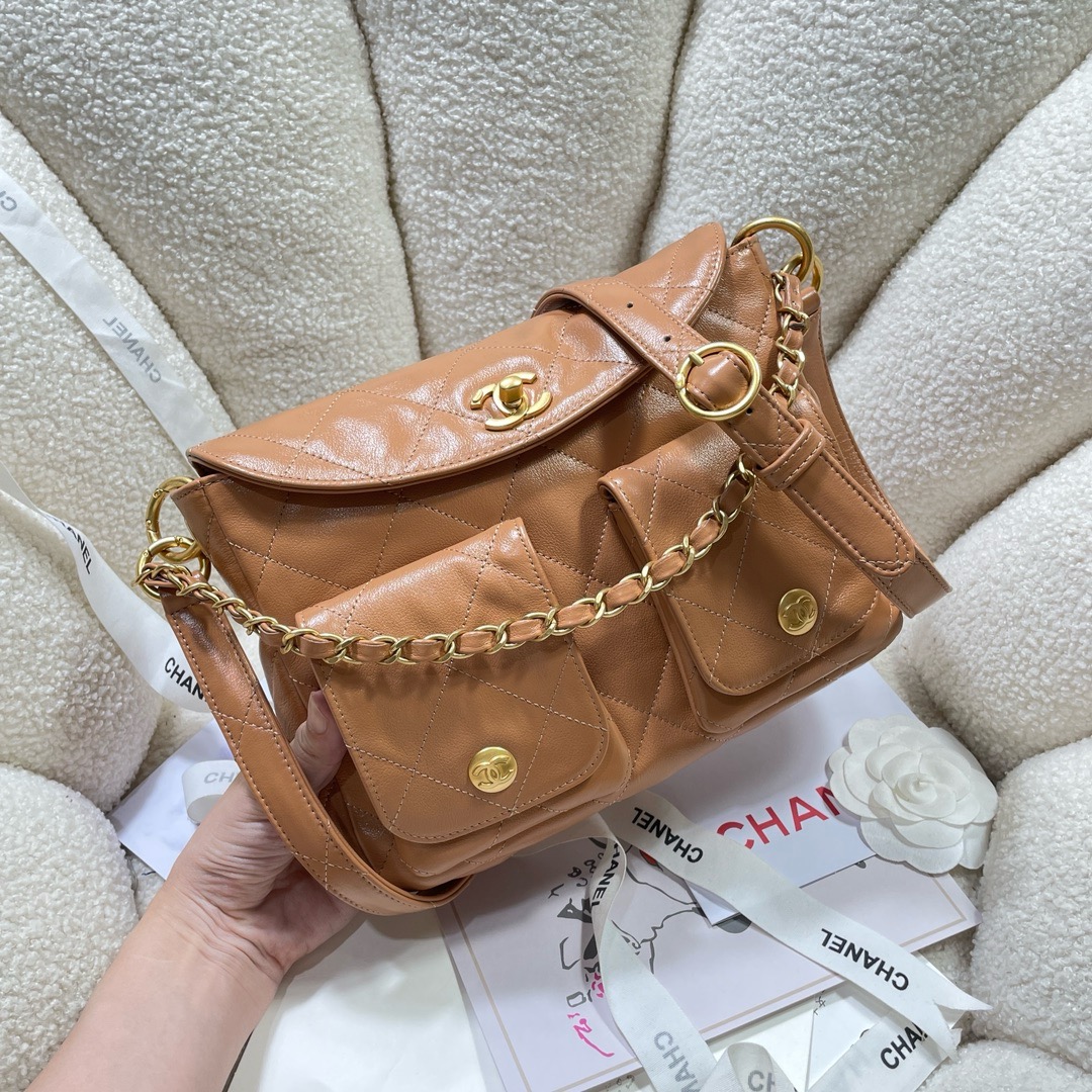 CHANEL MESSENGER BAG AS4743 brown