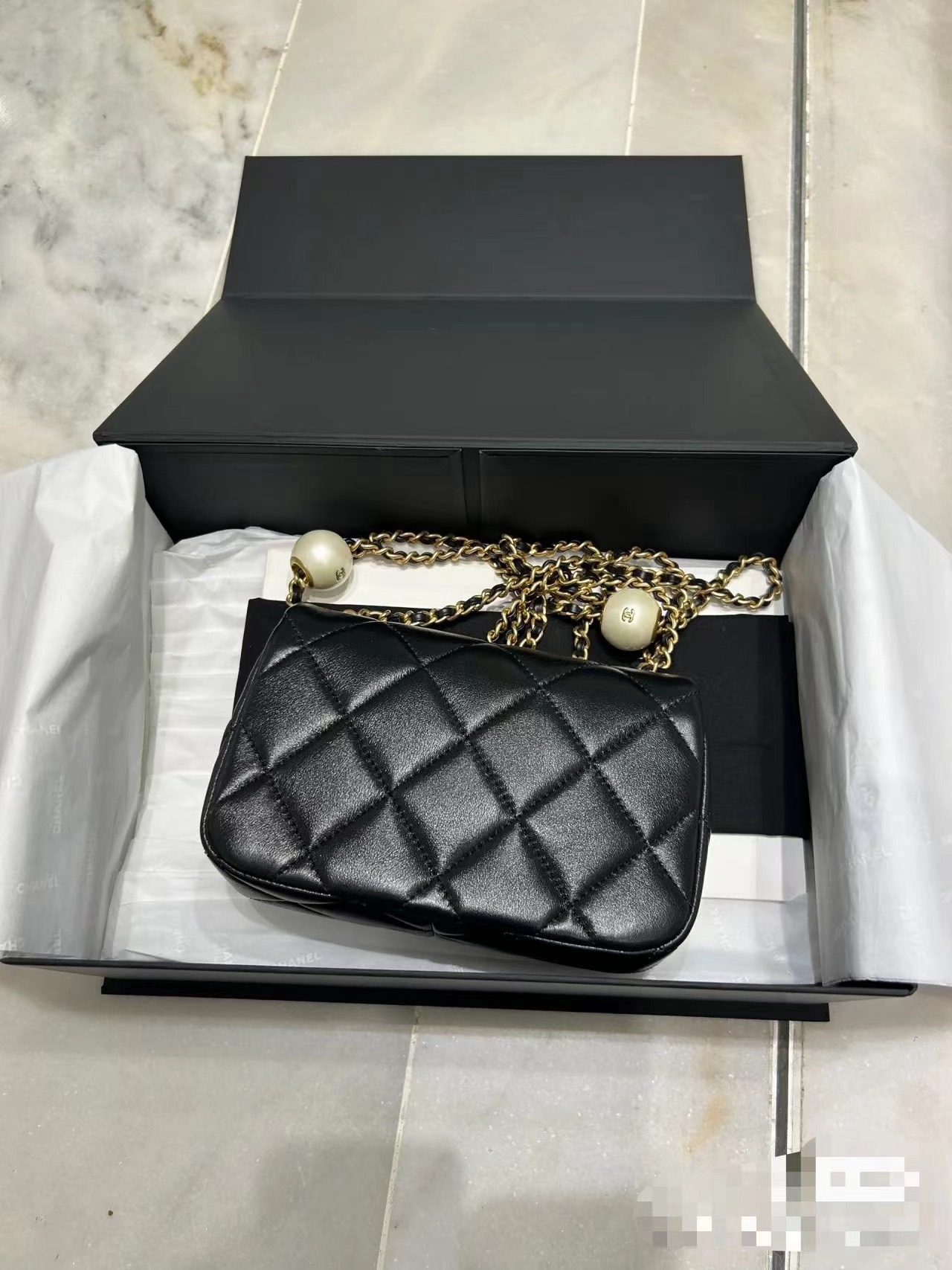 CHANEL MINI FLAP BAG AS4868 black