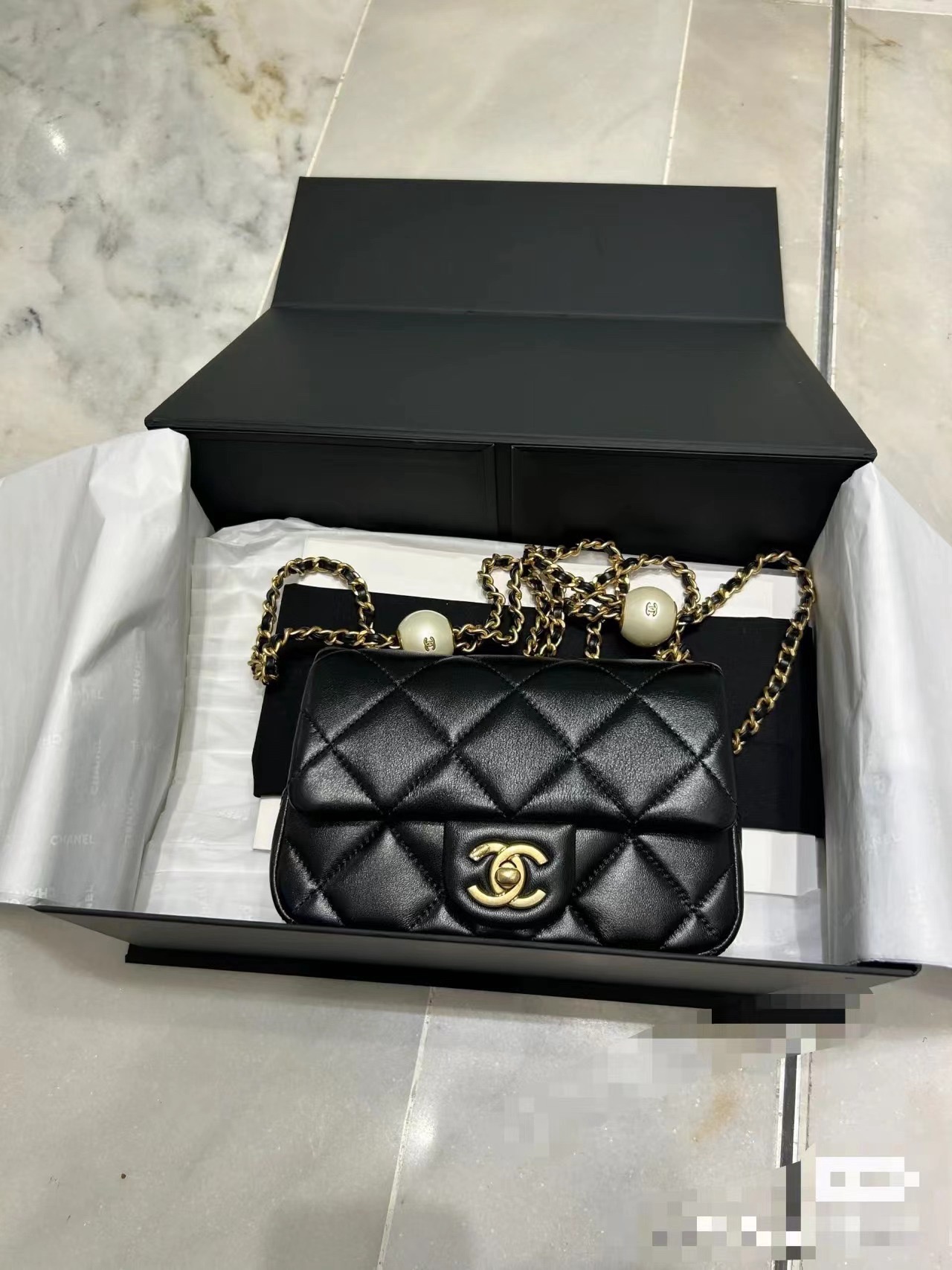 CHANEL MINI FLAP BAG AS4868 black