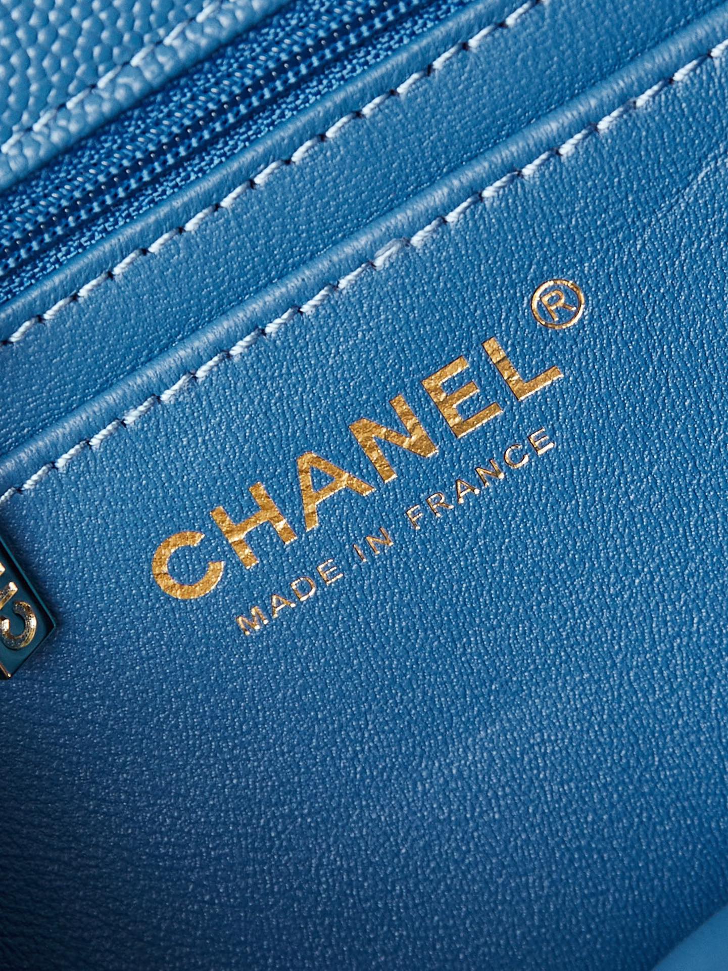 Chanel FLAP BAG WITH TOP HANDLE AS4711 BLUE