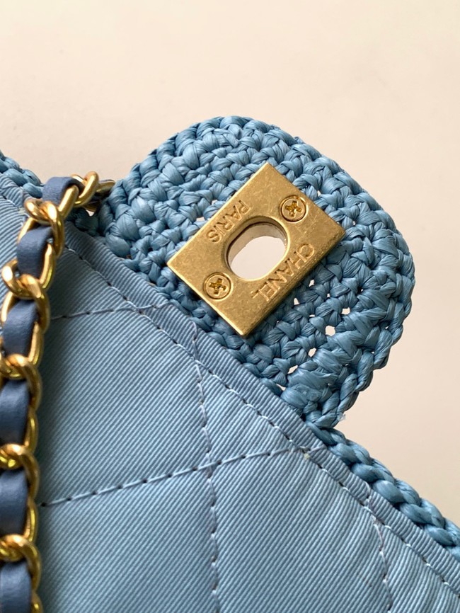 Chanel MINI FLAP BAG AS4518 blue