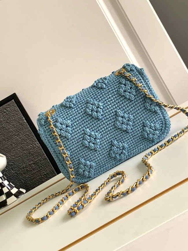 Chanel MINI FLAP BAG AS4518 blue