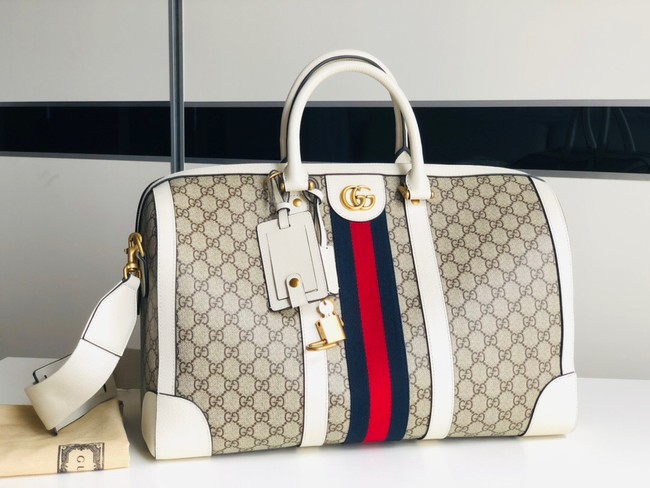 Gucci Jumbo GG large duffle bag 645021 white