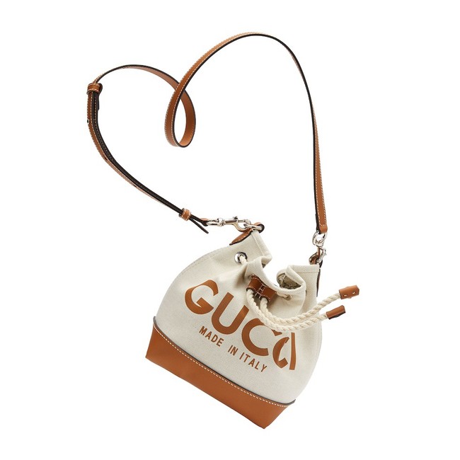 Gucci MINI SHOULDER BAG WITH GUCCI PRINT 777166 Beige