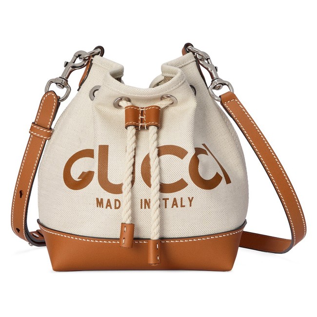 Gucci MINI SHOULDER BAG WITH GUCCI PRINT 777166 Beige