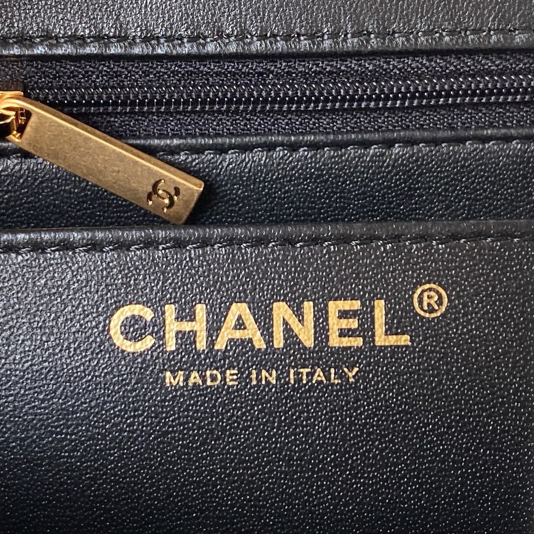 CHANEL FLAP PHONE HOLDER WITH CHAIN AS4362 BLACK