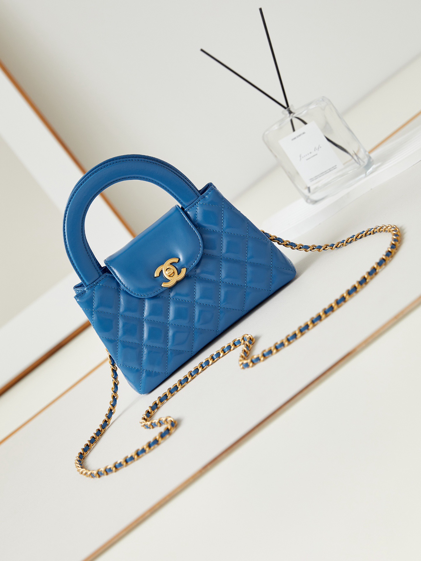 Chanel MINI SHOPPING BAG AS4416 blue