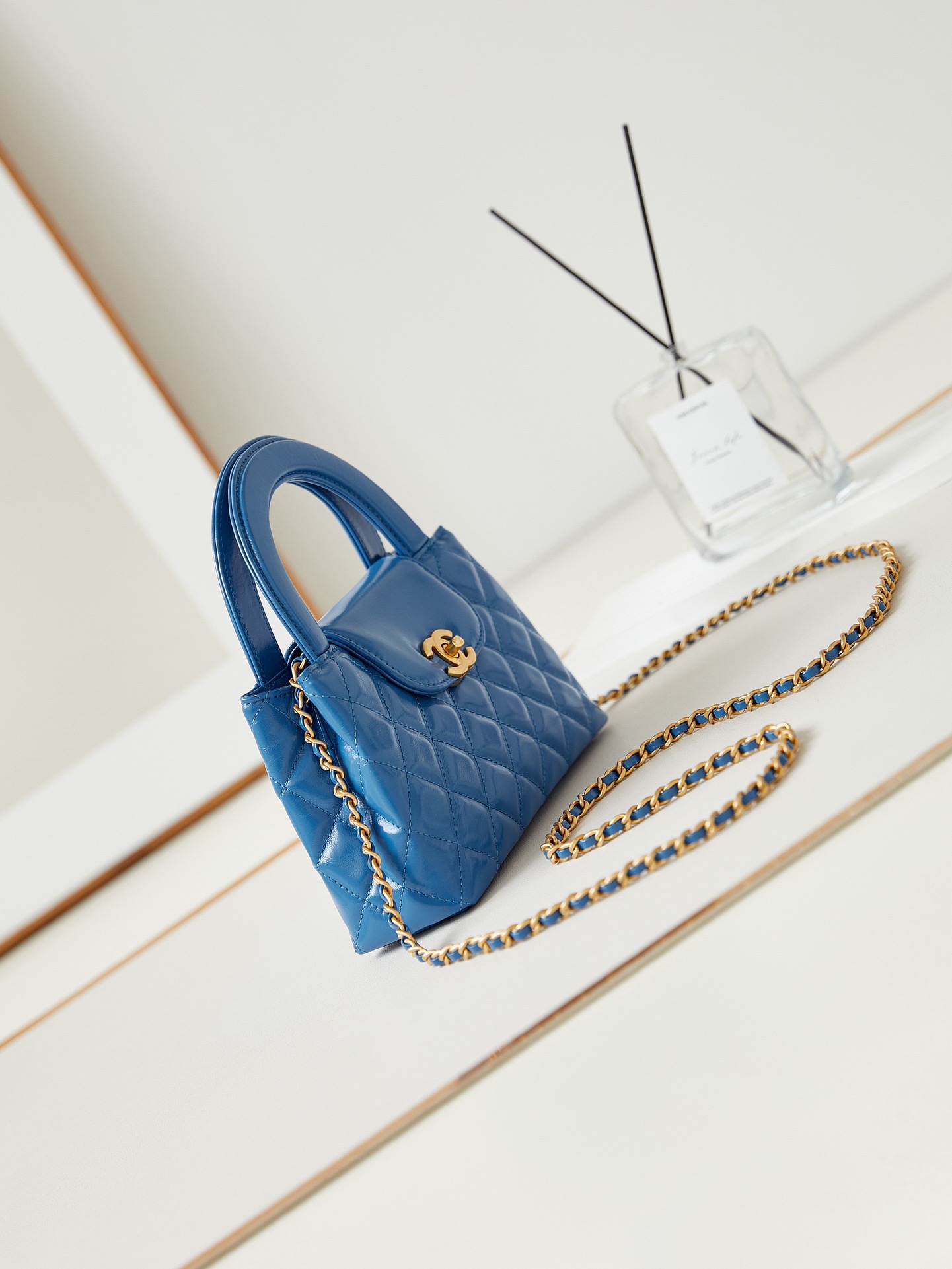 Chanel MINI SHOPPING BAG AS4416 blue