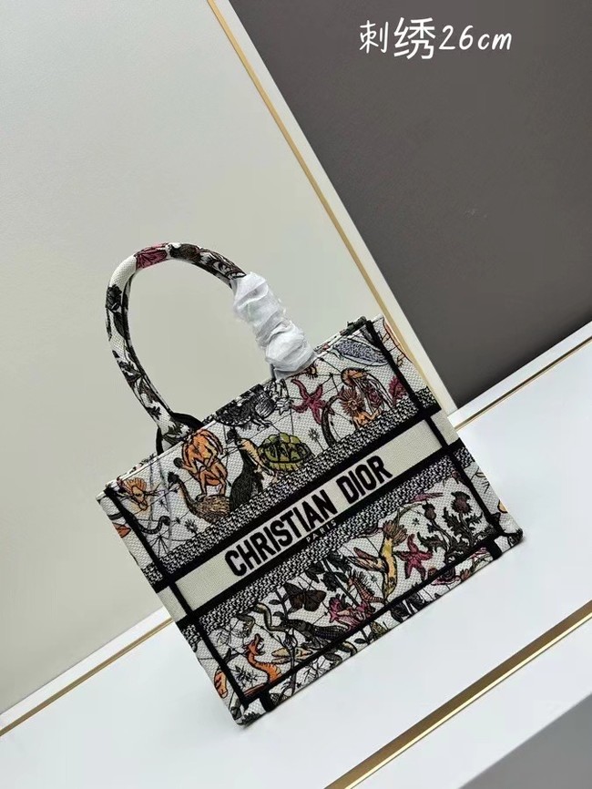 SMALL DIOR BOOK TOTE Embroidery M1296ZRf