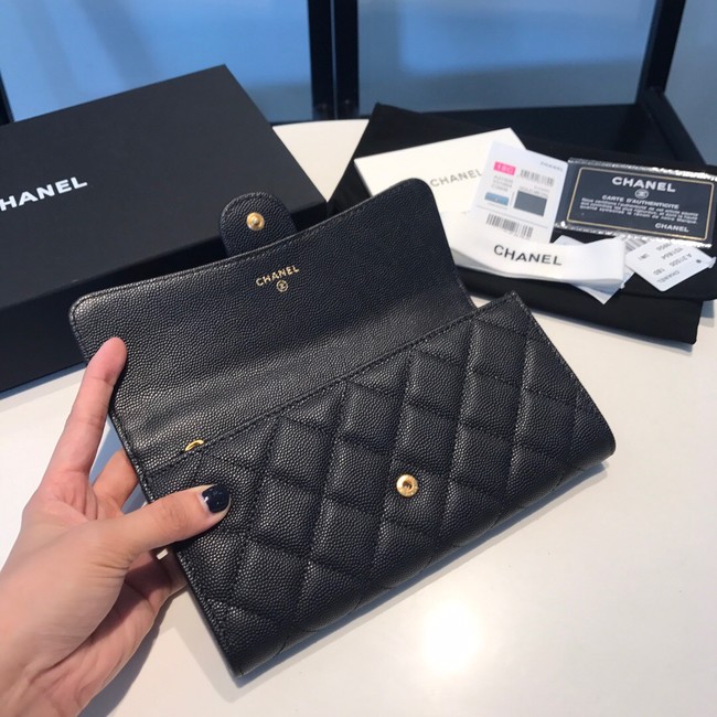 CHANEL FLAP WALLET 31505 black